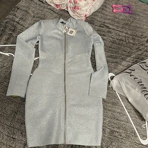 Size- medium. Dress is stretchable